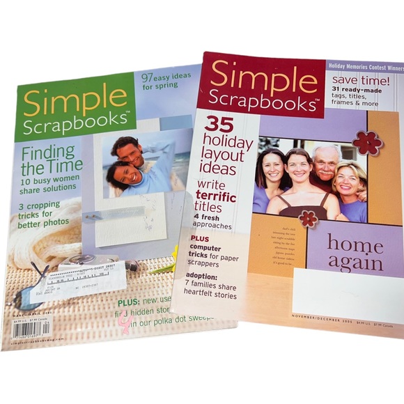 Set of 6 Scrapbooking Magazines! MUST SEE! Simple Scrapbooks Card Making - Picture 3 of 3